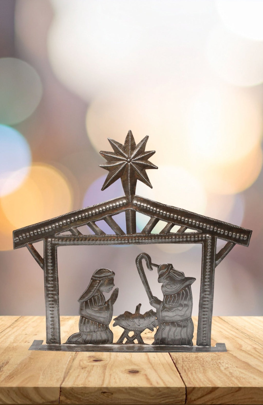 Stable Nativity Metal Art - Che Cose Belle
