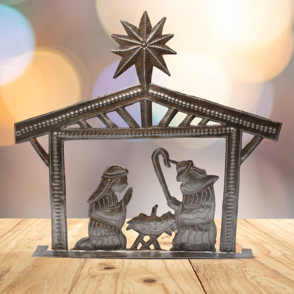 Stable Nativity Metal Art - Che Cose Belle