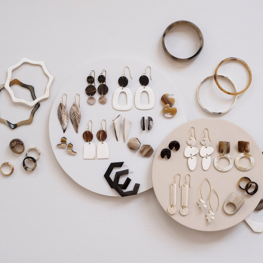Stacked Stone Earrings - Che Cose Belle