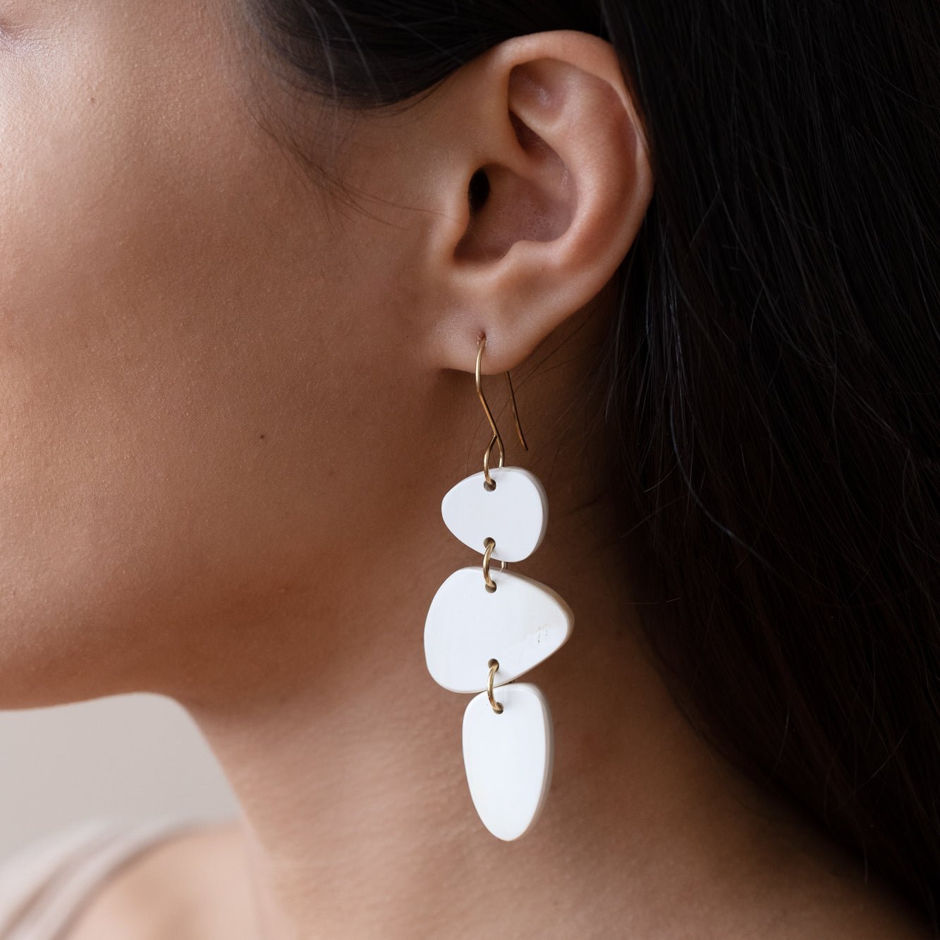 Stacked Stone Earrings - Che Cose Belle