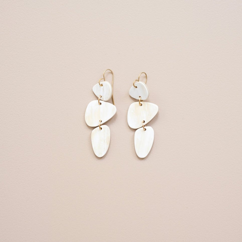 Stacked Stone Earrings - Che Cose Belle
