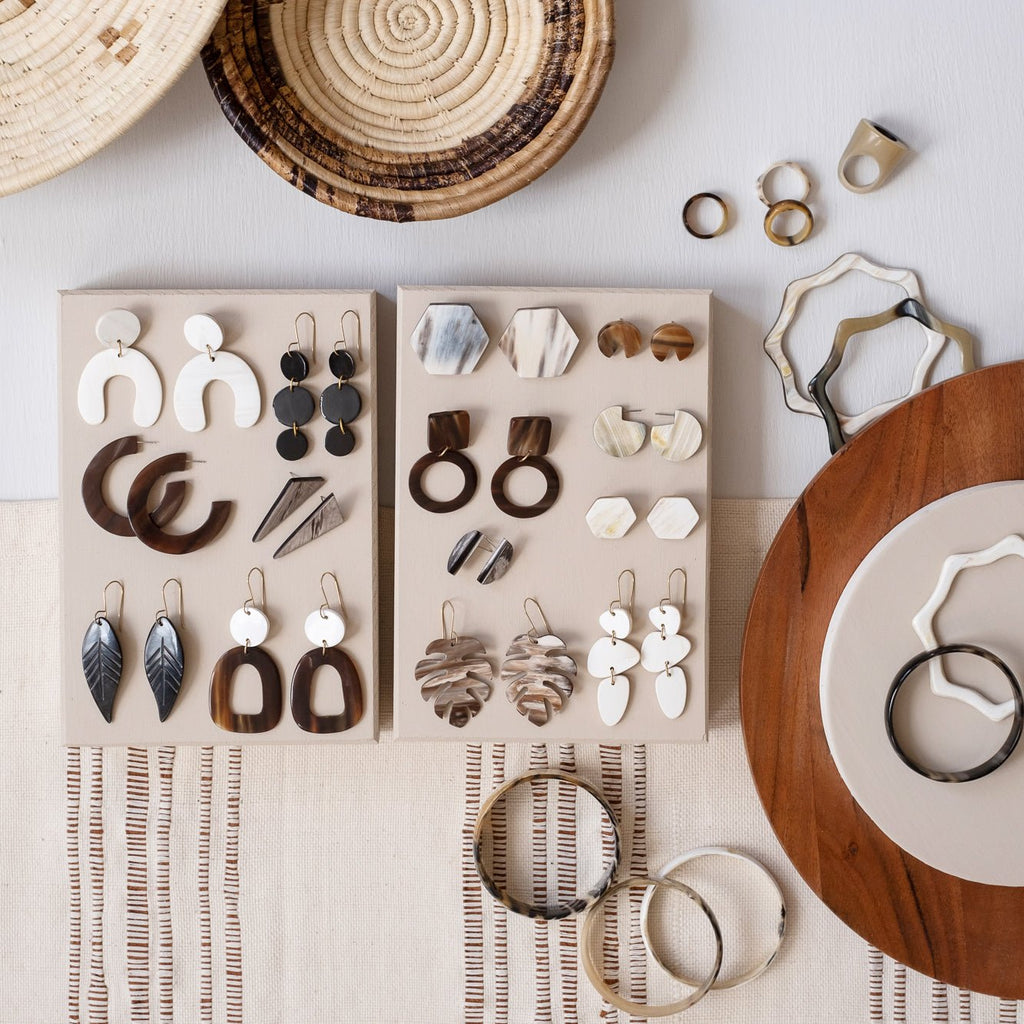 Stacked Stone Earrings - Che Cose Belle