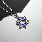 Star Of David Pendant - Sapphire - Che Cose Belle
