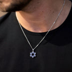 Star Of David Pendant - Sapphire - Che Cose Belle