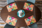 Starburst double - sided Woven Placemat - set of 4 - Che Cose Belle