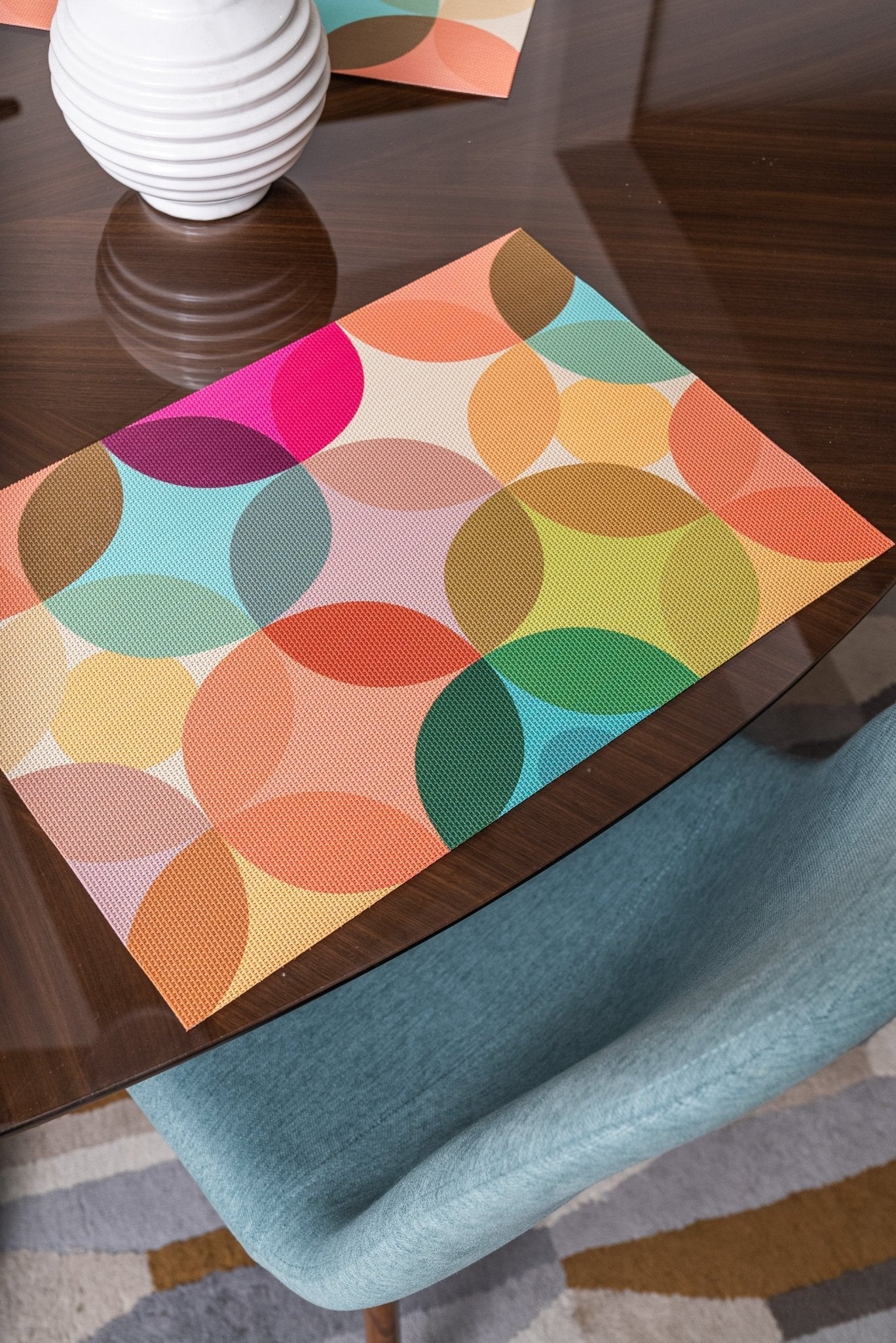 Starburst double - sided Woven Placemat - set of 4 - Che Cose Belle