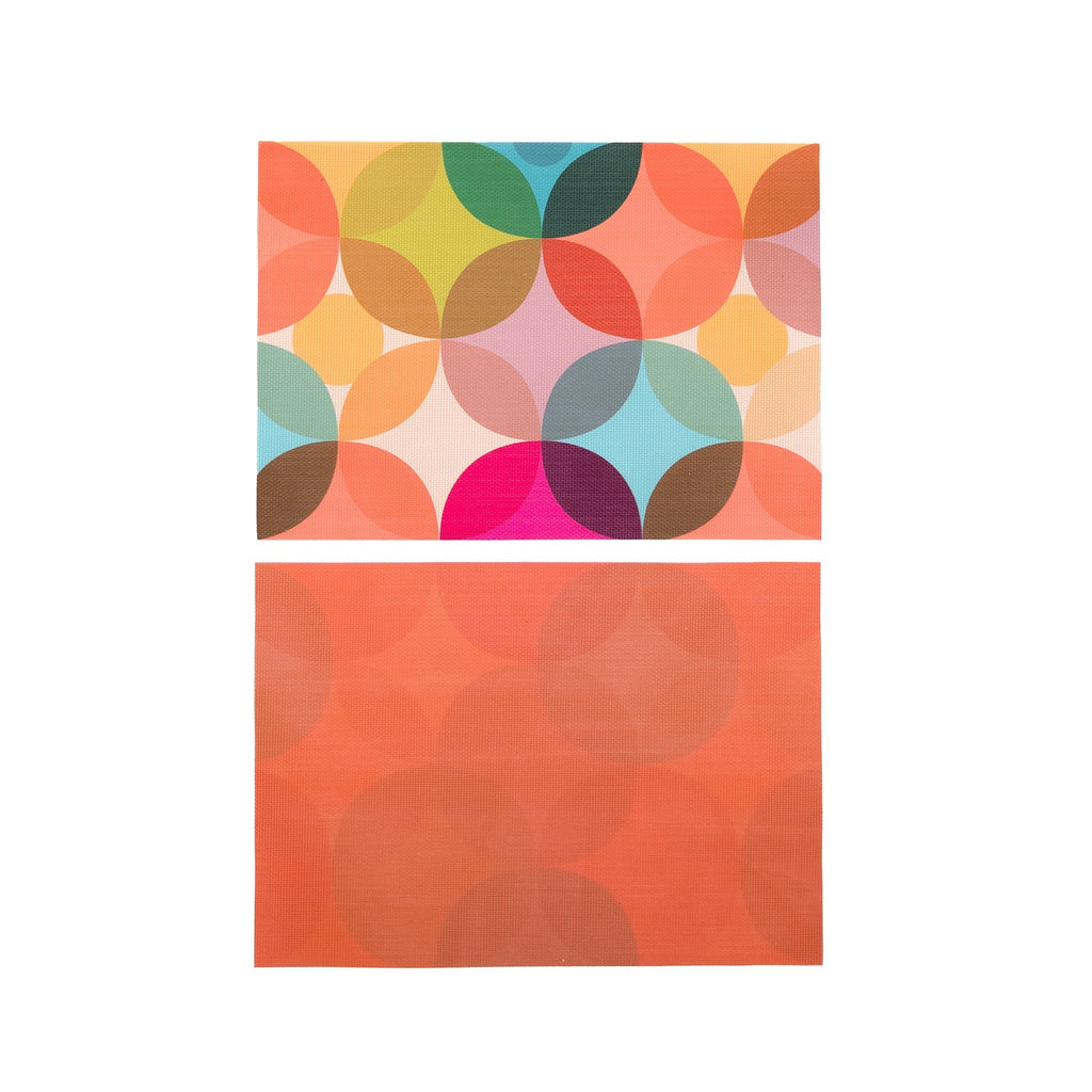 Starburst double - sided Woven Placemat - set of 4 - Che Cose Belle