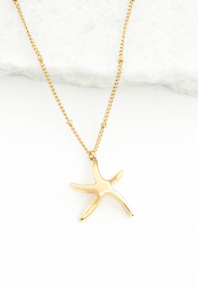 Starfish Hope Necklace in Gold - Che Cose Belle