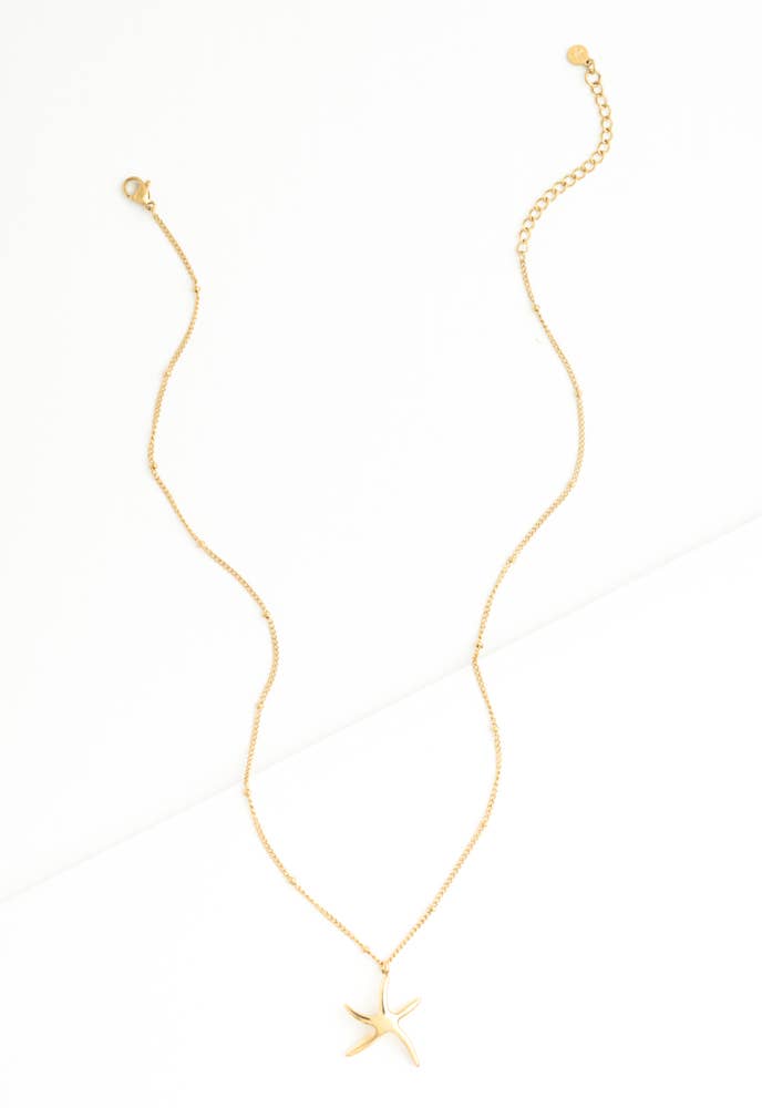 Starfish Hope Necklace in Gold - Che Cose Belle