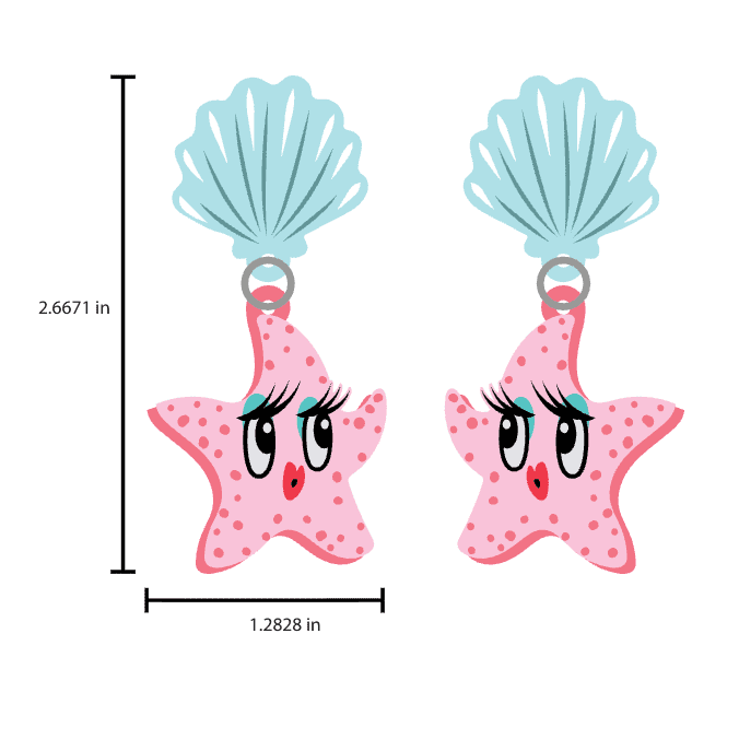 Starfish Starlet Earrings by Miss Fluff x Lipstick & Chrome - Che Cose Belle