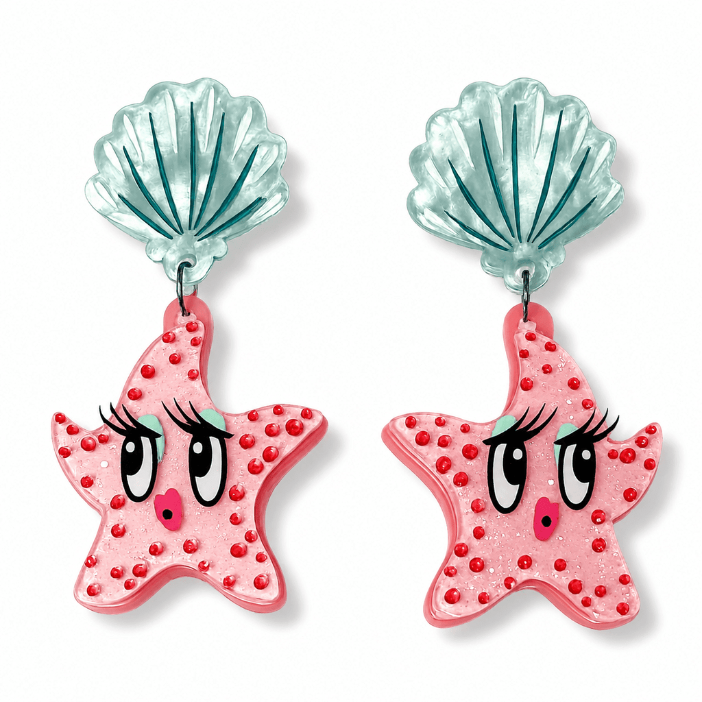Starfish Starlet Earrings by Miss Fluff x Lipstick & Chrome - Che Cose Belle