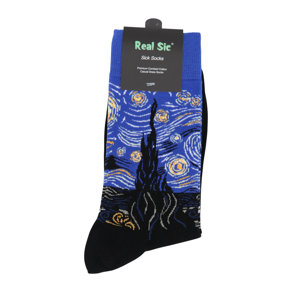 Starry Night by Van Gogh Art Socks - Comfy Cotton for Men & Women - Che Cose Belle