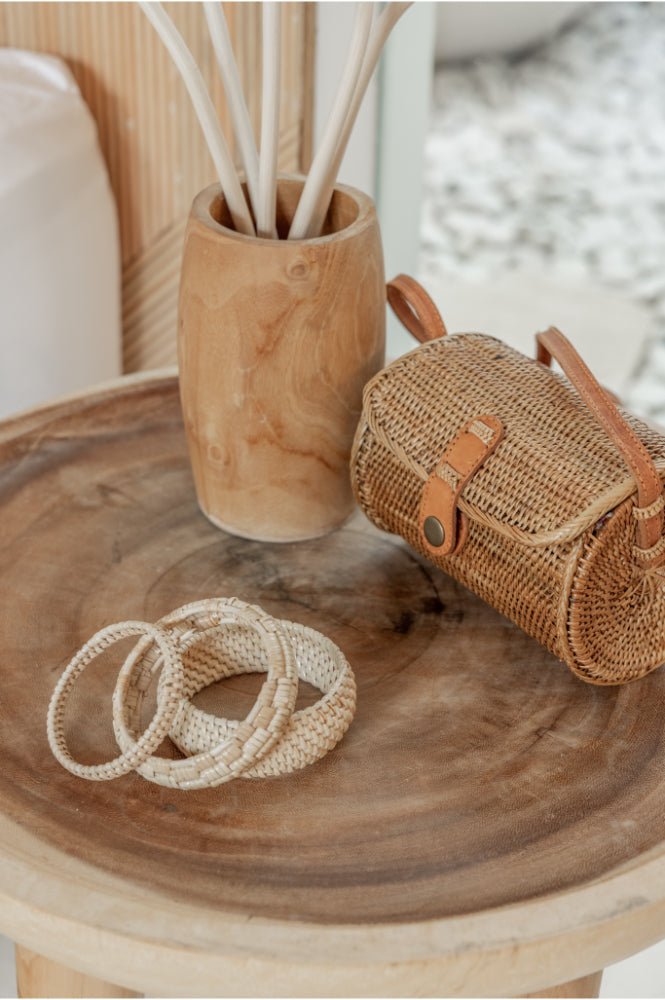 Statement Flat Weave Bangle - Che Cose Belle