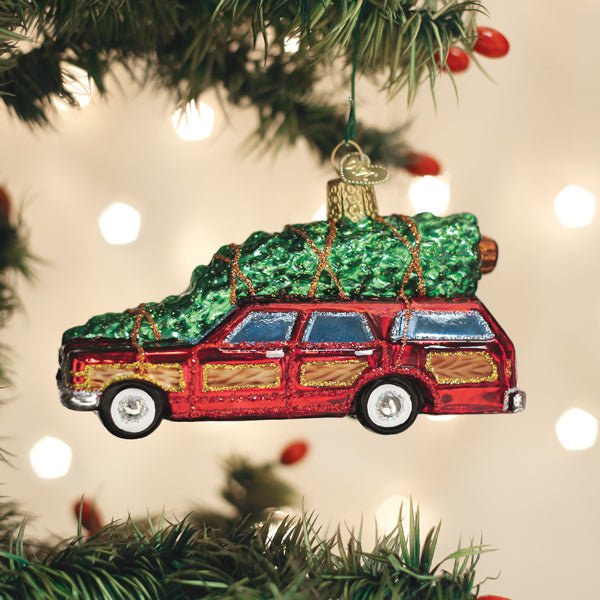 Station Wagon With Tree Ornament - Che Cose Belle
