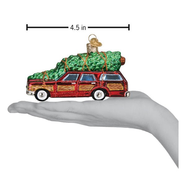 Station Wagon With Tree Ornament - Che Cose Belle