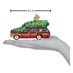 Station Wagon With Tree Ornament - Che Cose Belle