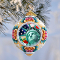 Statue of Liberty Sculpted Hand-Painted Christmas Ornament by G. DeBrekht - American Christmas Decor - 6103401 - Che Cose Belle