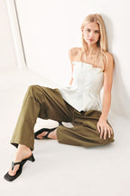 STAY IN MOTION WOVEN BARREL PANTS - Che Cose Belle