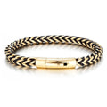 Steel Edge Braided Men's Bracelet - Che Cose Belle