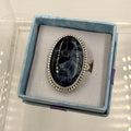 Sterling Silver Bezeled Oval Pietersite Ring - Size 10 - Grounding, Transformative & Insightful - Che Cose Belle