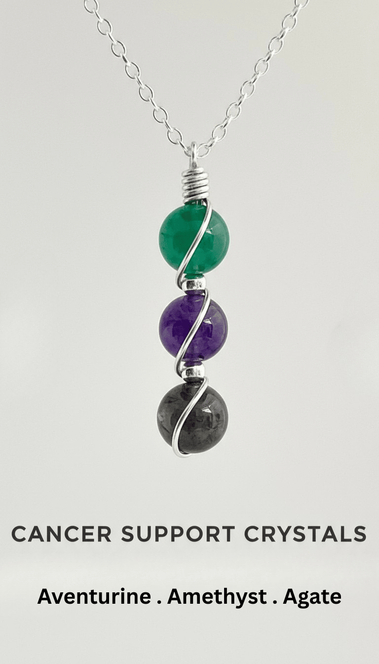 Sterling Silver Wire Wrapped Zodiac Stone Assistance Necklace - Che Cose Belle