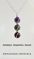 Sterling Silver Wire Wrapped Zodiac Stone Assistance Necklace - Che Cose Belle