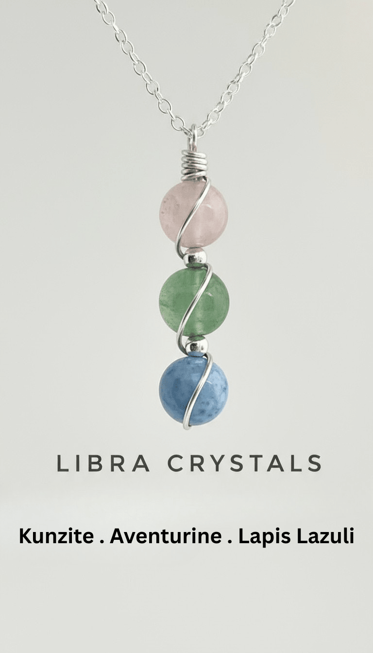 Sterling Silver Wire Wrapped Zodiac Stone Assistance Necklace - Che Cose Belle