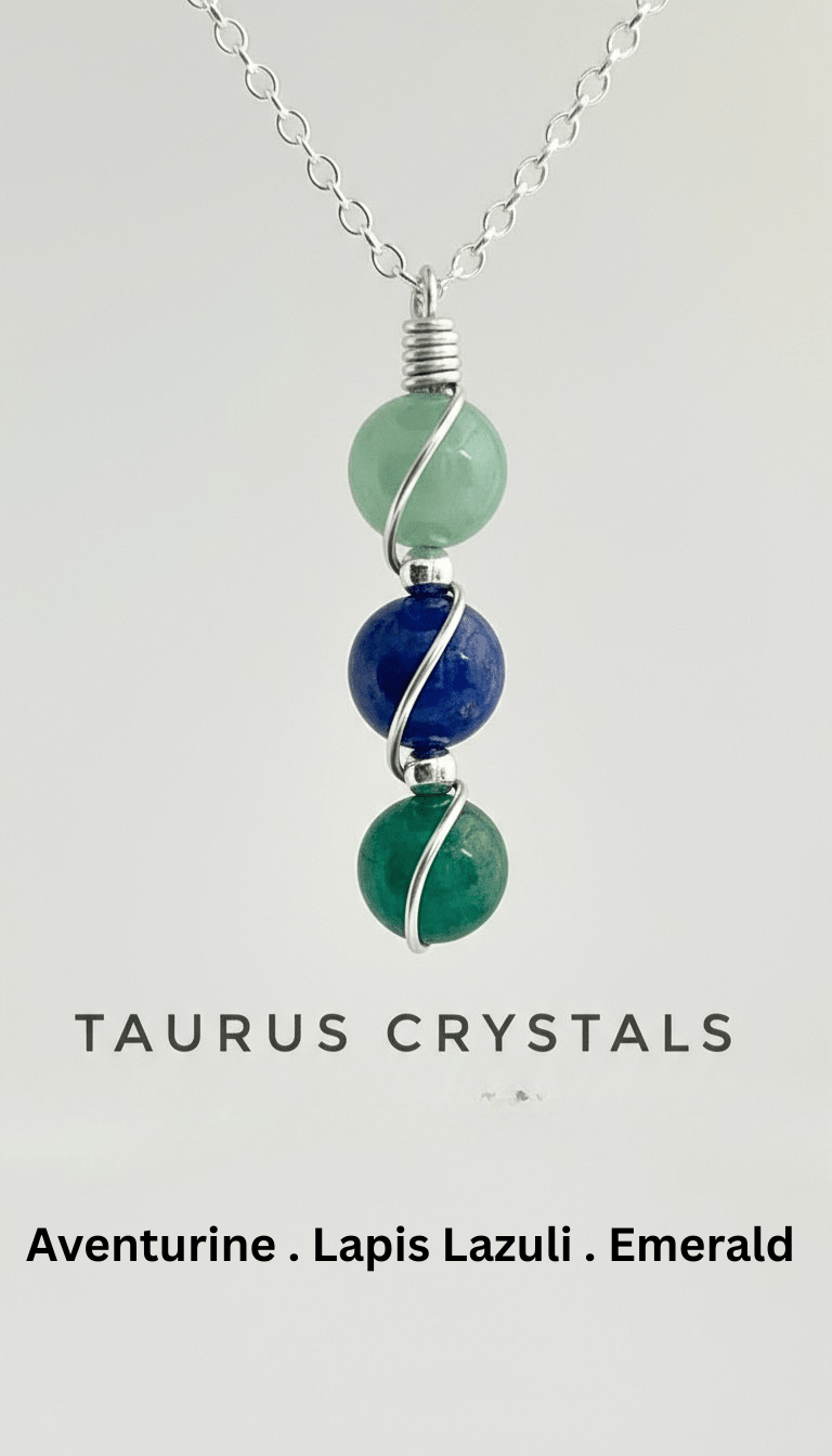 Sterling Silver Wire Wrapped Zodiac Stone Assistance Necklace - Che Cose Belle