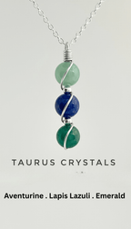Sterling Silver Wire Wrapped Zodiac Stone Assistance Necklace - Che Cose Belle