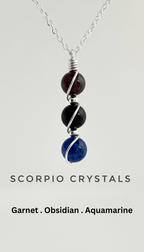Sterling Silver Wire Wrapped Zodiac Stone Assistance Necklace - Che Cose Belle