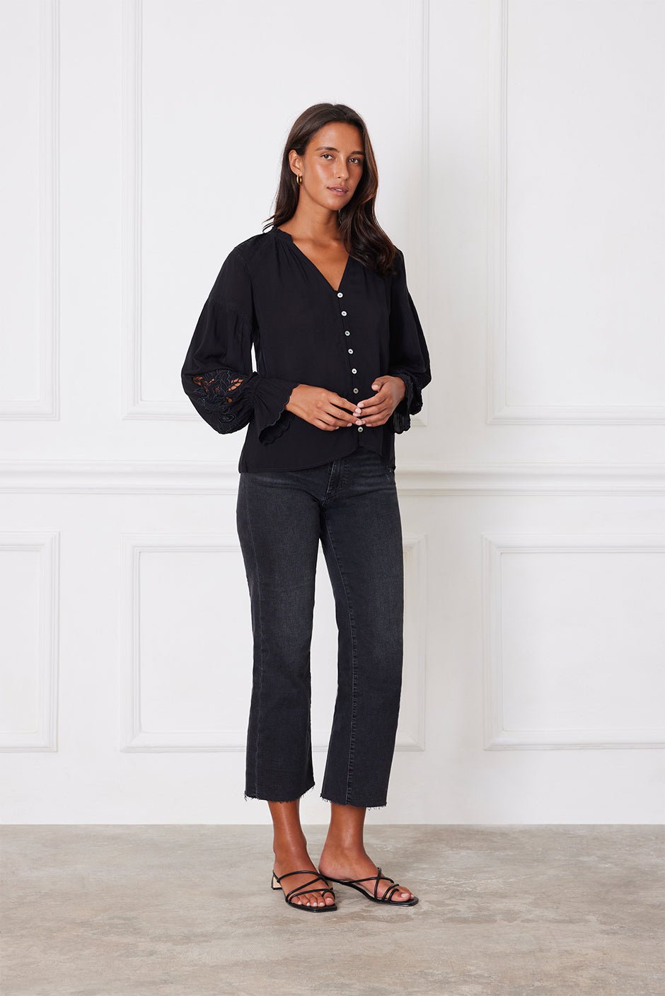 Stevie Blouse in Black - Che Cose Belle