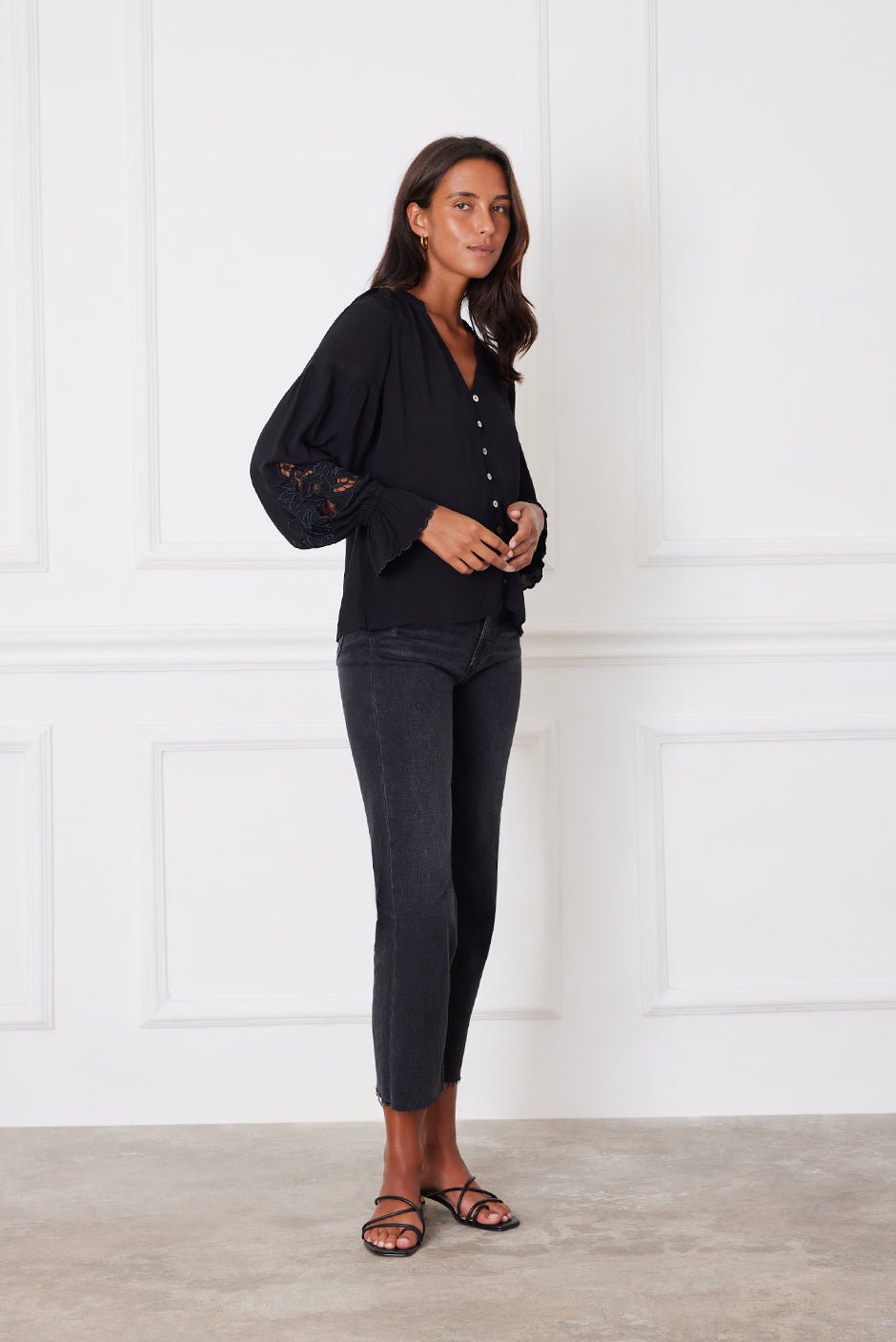 Stevie Blouse in Black - Che Cose Belle