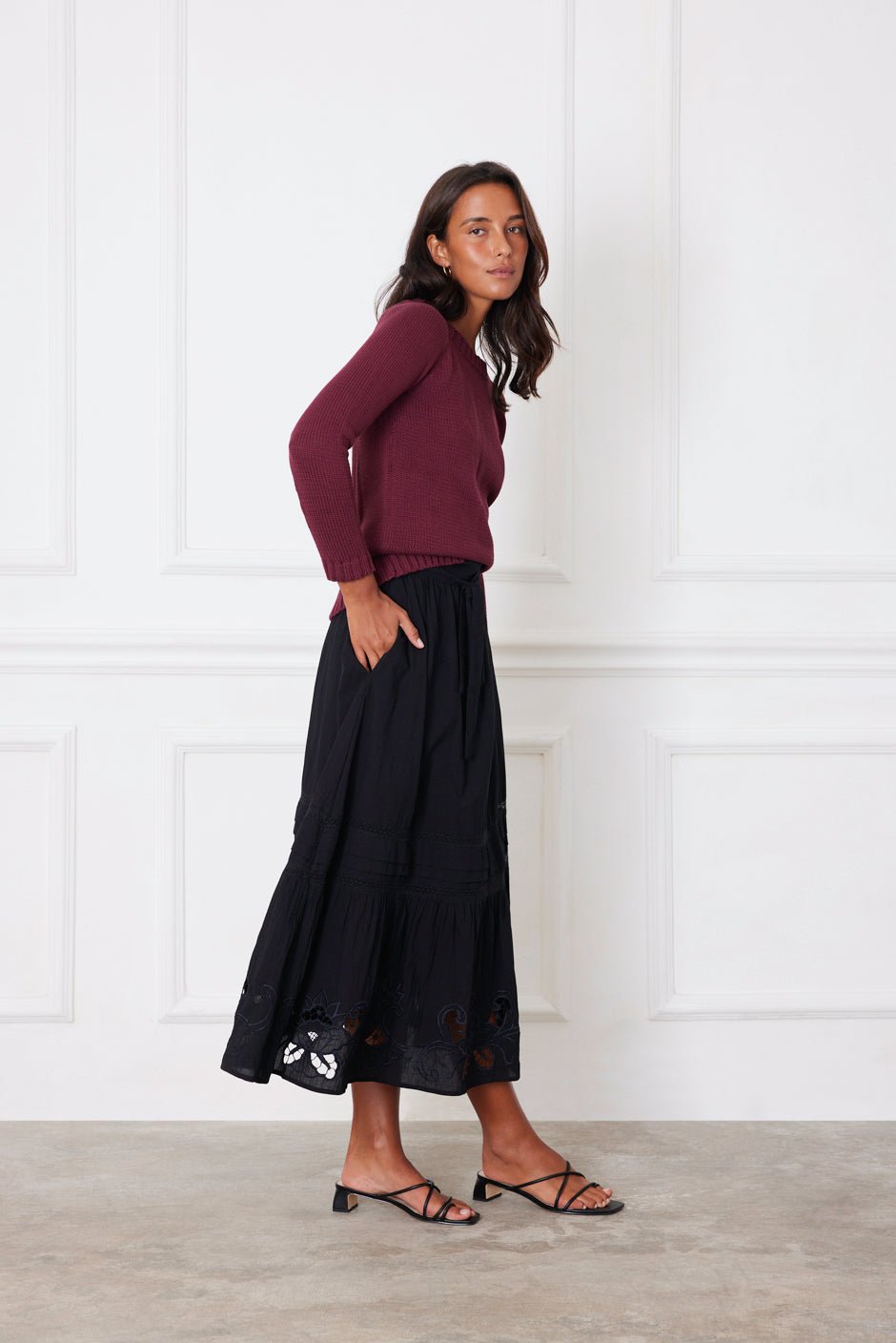 Stevie Skirt in Black - Che Cose Belle