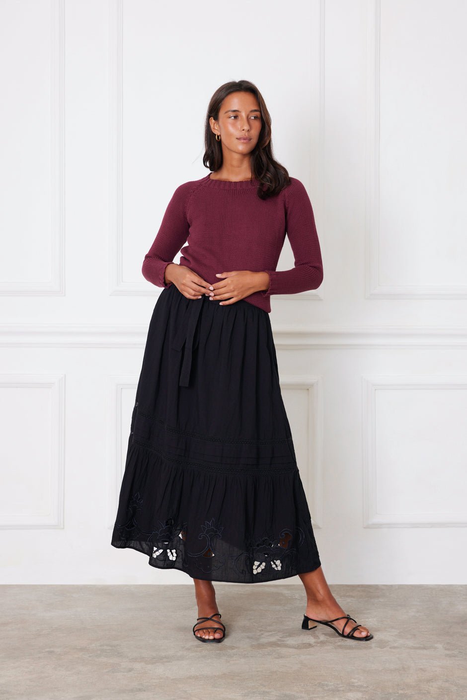 Stevie Skirt in Black - Che Cose Belle