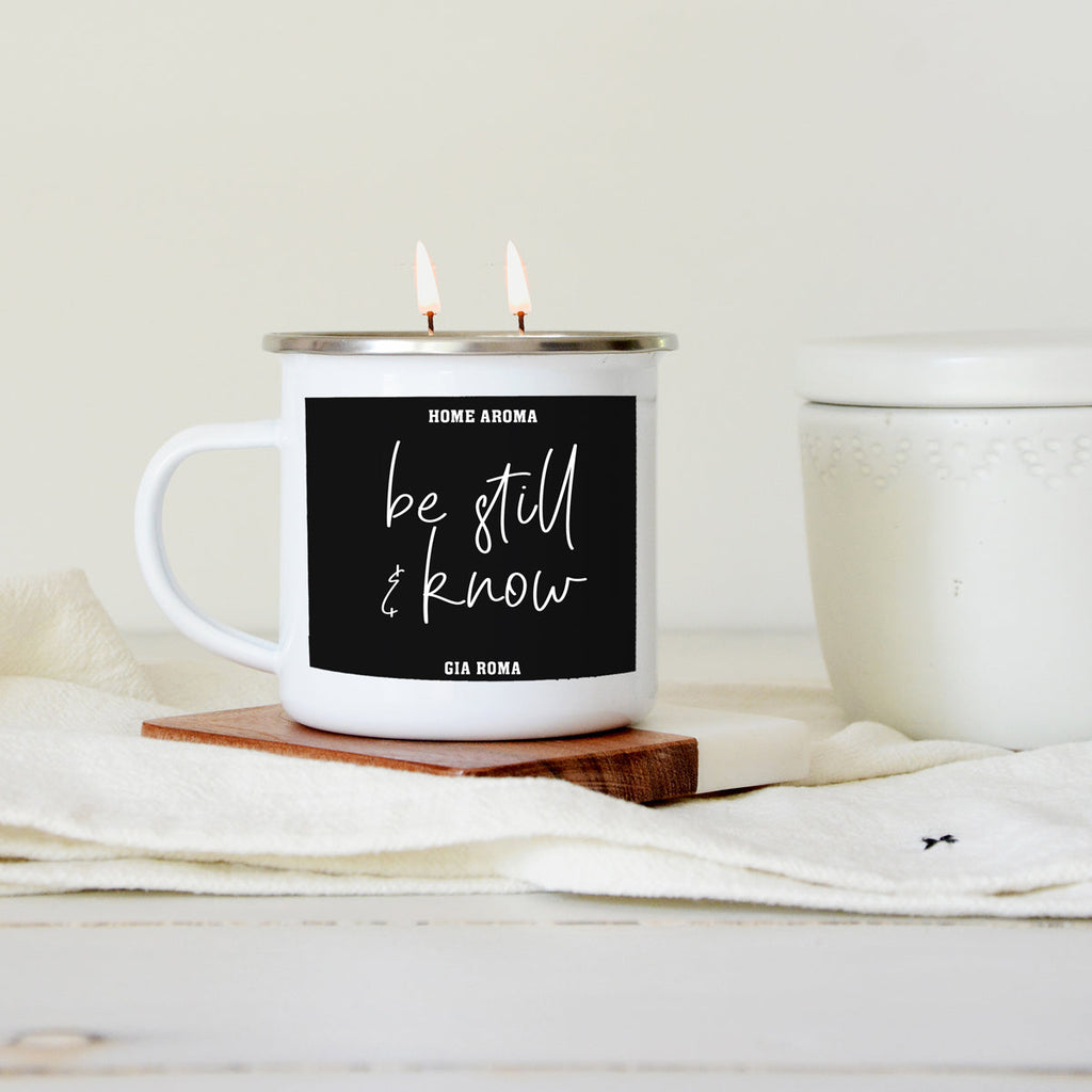 16oz Reusable Metal Candle Mug Scented Soy Candle Gift