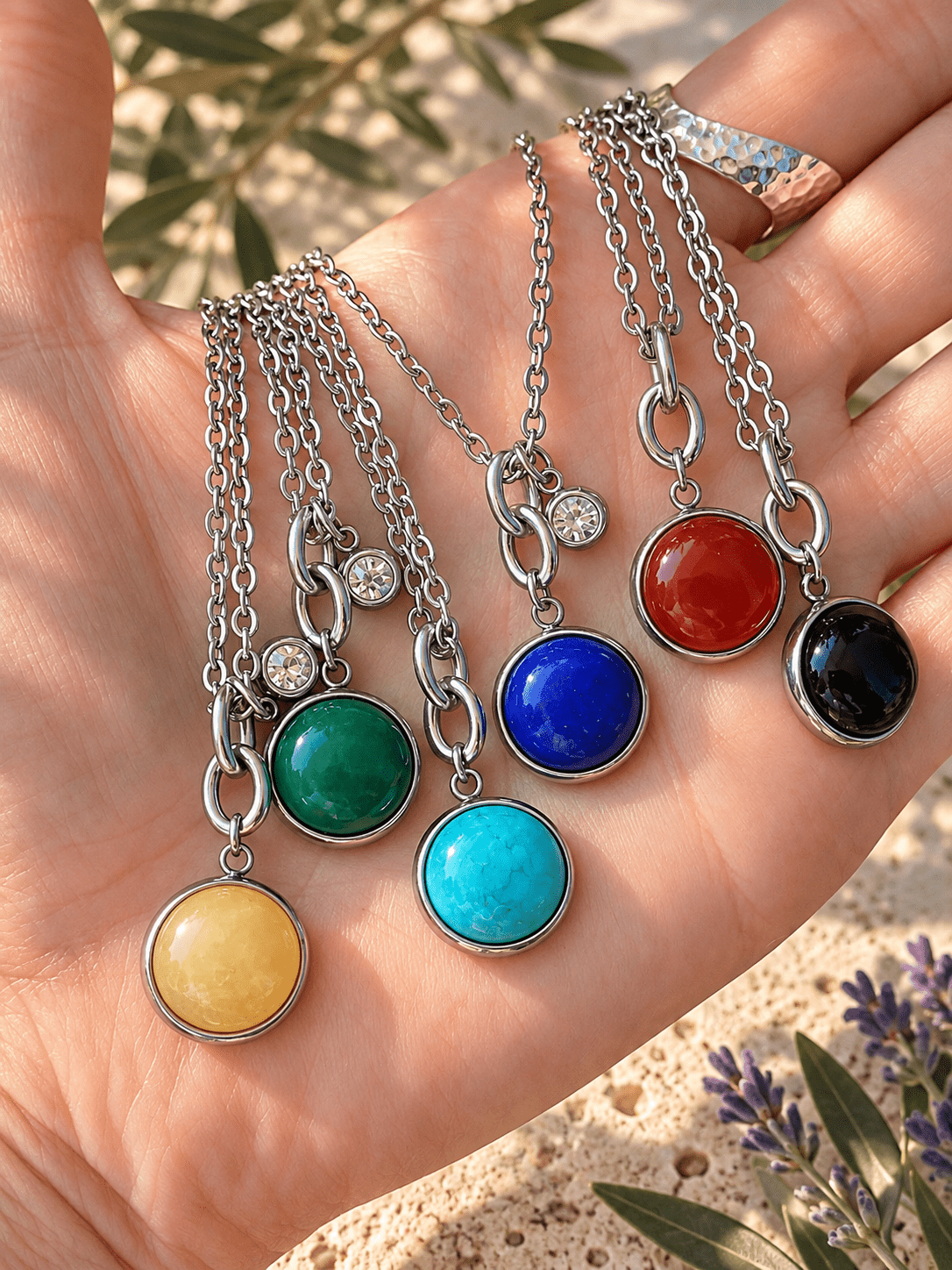 STONE CHARM NECKLACE - Che Cose Belle