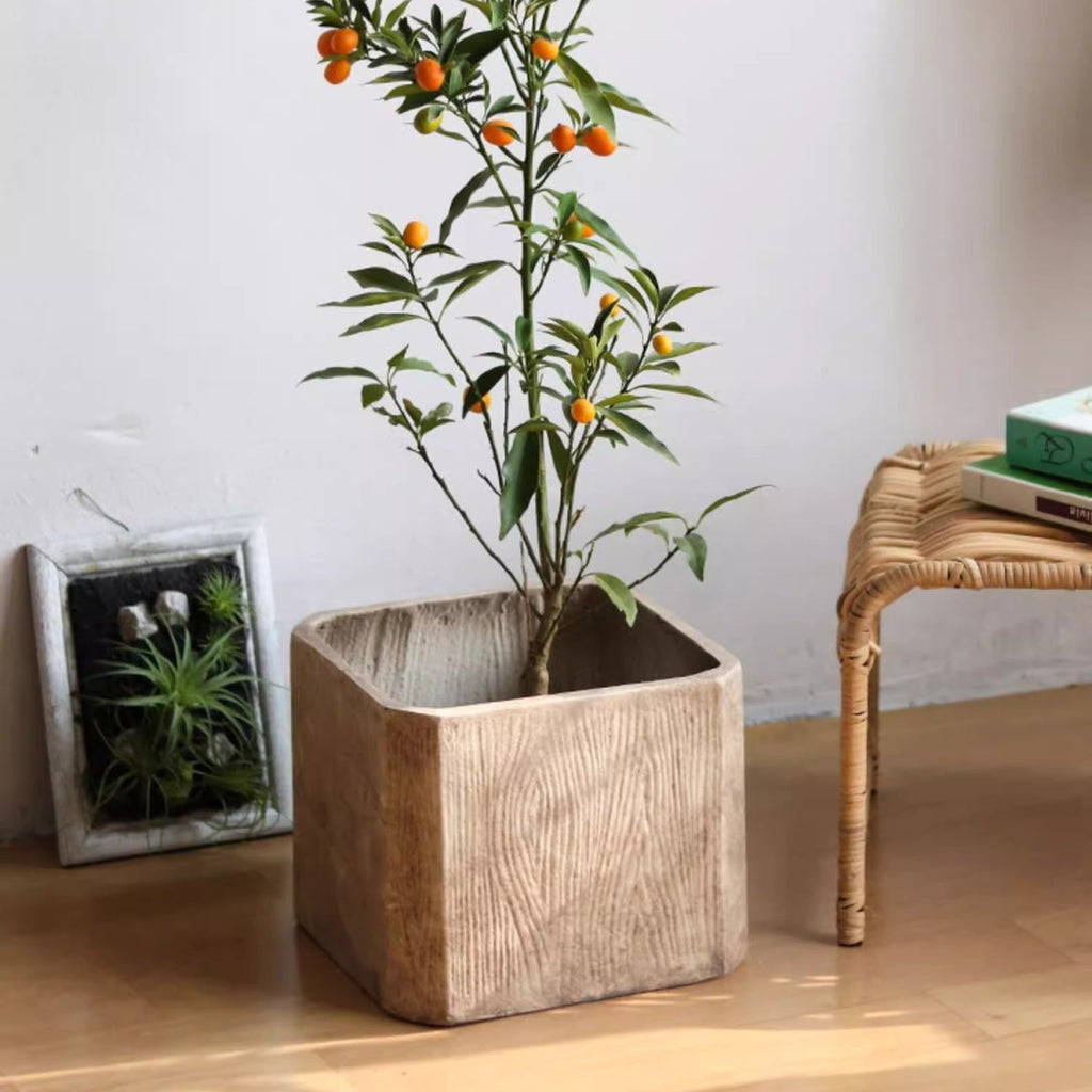 StoneGrain Square Planter - Che Cose Belle
