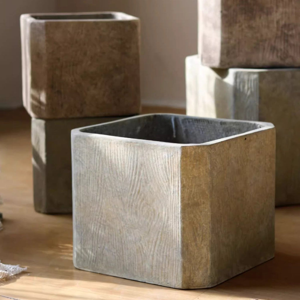 StoneGrain Square Planter - Che Cose Belle