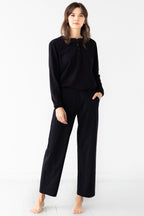 Straight Leg Pants in Pima Cotton - Che Cose Belle