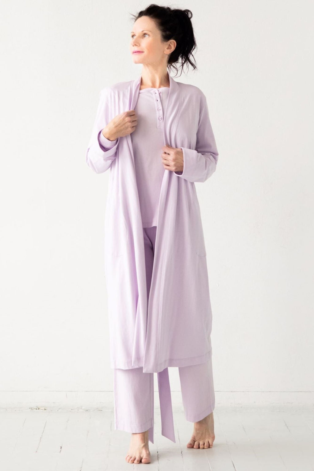 Straight Leg Pants in Pima Cotton - Che Cose Belle