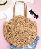 Straw Circle Tote - Che Cose Belle