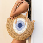 Straw Circle Tote - Che Cose Belle
