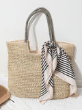 Straw Tote Bag with Detail - Che Cose Belle