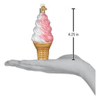 Strawberry Swirl Soft Serve Ornament - Che Cose Belle