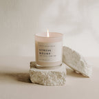 Stress Relief Soy Candle - White Jar - 11 oz - Che Cose Belle