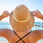 Stripe Accent Straw Hat - Che Cose Belle