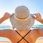 Stripe Accent Straw Hat - Che Cose Belle