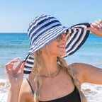 Stripe Bow Accent Sunhat - Che Cose Belle