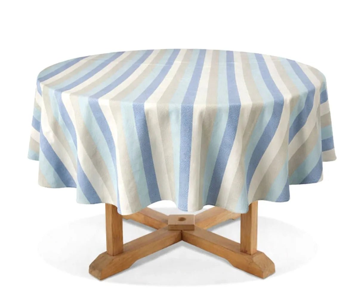 Striped Cotton Tablecloth - Round - Che Cose Belle