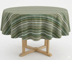 Striped Round Tablecloth - Cotton